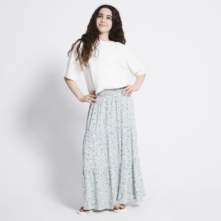 Maxi skirt "Luciana Print" Green